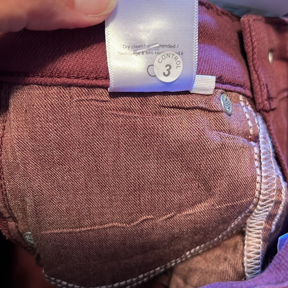 Rag & Bone Nina High Rise Skinny in Coated Plum Size 24 NWT - Picture 12 of 16